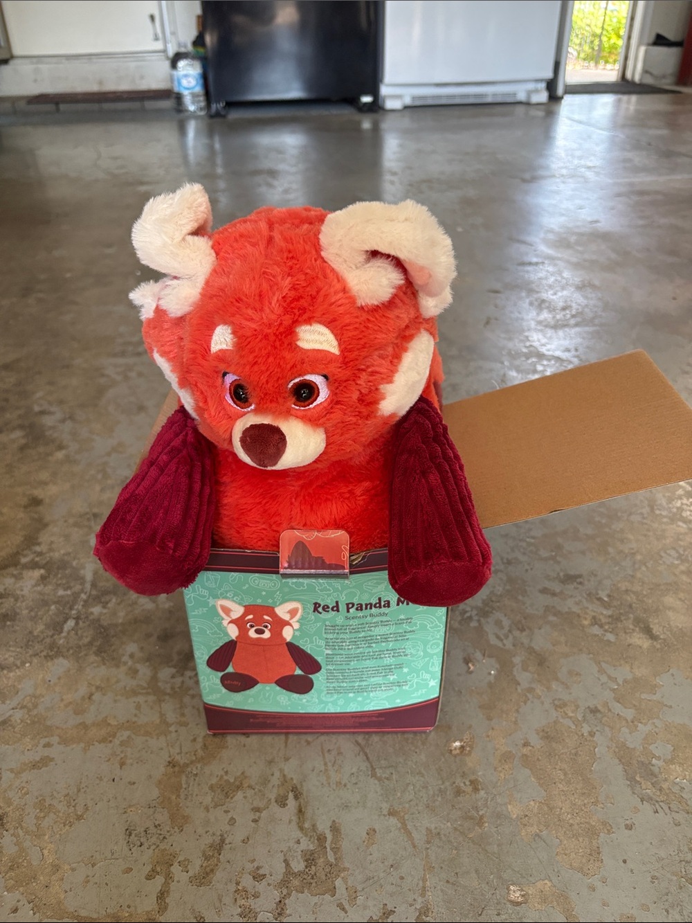 Scentsy Red and Cream Red Panda Plush Buddy